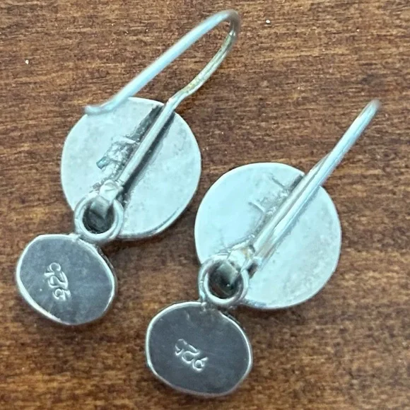 Sterling Silver & Hematite Earrings - Picture 5 of 6